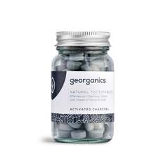 Таблетки для зубной щетки с натуральным активированным углем, 120 таблеток Georganics