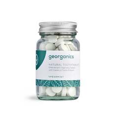 Натуральные таблетки для зубной щетки с мятой, 120 таблеток Georganics