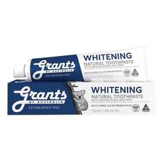 Натуральная отбеливающая зубная паста Whitening Natural Toothpaste без фтора, 110 г Grants of Australia