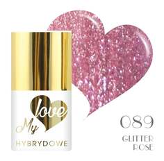 Гибридный лак для ногтей Mylove UV/Led 089 Glitter Rose, SUNFLOWER