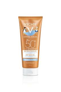 Эмульсия для детей SPF50+, 200 мл Vichy Capital Soleil Wet Skin Gel, L’Oréal Paris L'Oreal