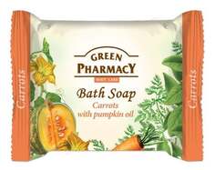 Зеленая Аптека, Туалетное мыло с маслом моркови и тыквенных семечек, 100 г, Green Pharmacy