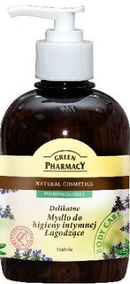 Зеленая Аптека, успокаивающее мыло для интимной гигиены Шалфей, 370 мл, Green Pharmacy