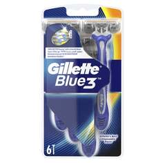 Одноразовая бритва, 6 шт. Gillette, Blue 3