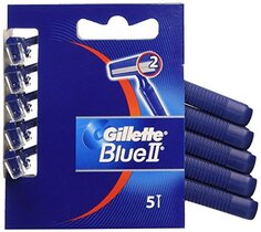 Одноразовая бритва, 5 шт. Gillette, Blue II