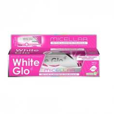 Мицеллярная отбеливающая зубная паста 150г/100мл + зубная щетка White Glo, Micellar Whitening Toothpaste
