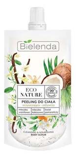 Питательный скраб для тела «Ваниль, кокосовое молоко и апельсиновый цвет», 100г Bielenda Eco Nature