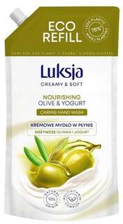 Питательное сливочное жидкое мыло Оливка и йогурт 900мл - сток Luksja Creamy &amp; Soft