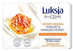 Увлажняющее крем-мыло для рук и тела - Йогурт и мед Манука 100г Luksja Silk Care
