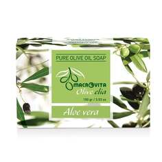 Мыло на основе оливкового масла АЛОЭ 100г MACROVITA OLIVE-ELIA