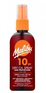 Бронзирующее масло для загара SPF10, 100 мл Malibu, Dry Oil Spray Malibu'