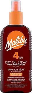 Бронзирующее масло для загара SPF4, 200 мл Malibu, Dry Oil Spray Malibu'