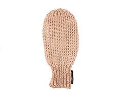 Льняная перчатка для пилинга и массажа цвета розового золота Lullalove
