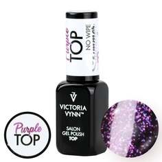 Фиолетовый гель-лак 8 мл Victoria Vynn Top No Wipe Shimmer