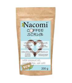 Кокосовый сухой кофейный скраб для тела, 200 г Nacomi, Coffee Scrub