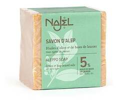 Нажель, Алеппо, оливково-лавровое мыло 5%, 200 г, Najel