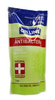 Жидкое антибактериальное мыло Lime, сменный блок, 500 мл On Line