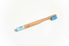 Бамбуковая зубная щетка для детей, синяя Nested