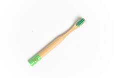Вложенная, Бамбуковая зубная щетка для детей, Зелёная, Nested