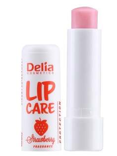 Защитная губная помада Delia Lip Care Strawberry 4,9 г, Delia Cosmetics