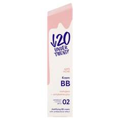 Матирующий BB-крем 02 Natural, SPF10, 75 мл Under Twenty, Anti Acne