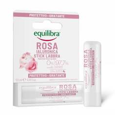Бальзам для губ «Роза» с гиалуроновой кислотой, 5,5 мл Equilibra, Rosa