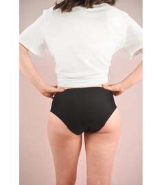 Трусики менструальные ClariUnderwear, органический хлопок, черные, размер XL Claripharm
