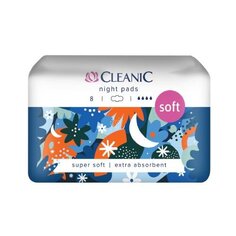 Ночные гигиенические прокладки для женщин, 8 шт. Cleanic Soft Night