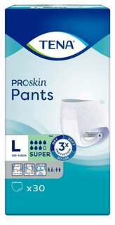 Трусики впитывающие, размер L, 100-135 см, 30 шт. Tena Pants Proskin Super, Essity Poland