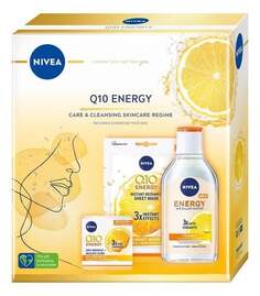 Дневной крем + тканевая маска + мицеллярная вода Nivea, Q10 Energy Gift Set