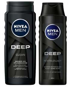 Набор косметики для лица и тела, 2 шт. Nivea Men Deep