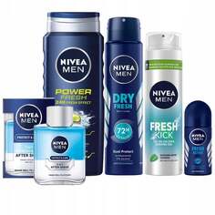 Набор косметики для тела и лица, 5 шт. Nivea Men Fresh