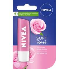 Ухаживающая помада Soft Rose, 4,8 г Nivea
