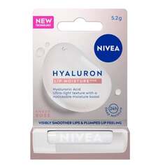 Бальзам для губ, прозрачная роза, 5,2 г Nivea, Hyaluron Moisture Plus