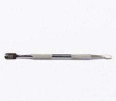 Косметическая лопатка для копыт с накаткой из хирургической стали для ногтей LEXWO модель 304 серебро