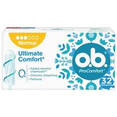 Тампоны обычные, 32 шт. O.B., ProComfort Ultimate, OB