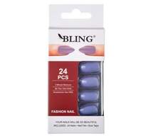 Типсы BLING, Искусственные ногти, Fashion Nail (24 шт.) – светлые джинсы, inna