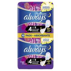 Гигиенические прокладки Always Night Secure DUO Pack, 10 шт., Procter &amp; Gamble