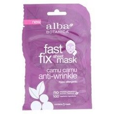 Маска против морщин, Camu Camu, 1 шт. Alba, Fast Sheet Fix Mask, Alba Botanica