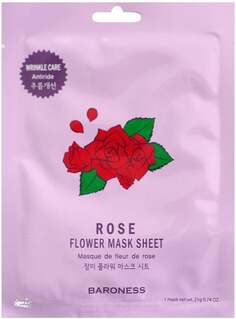 Тканевая маска для лица с экстрактом розы, 21 г Baroness