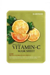 Осветляющая тканевая маска с витамином С, 21 г Baroness