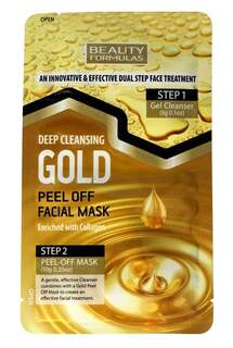 Очищающая маска-пленка для лица, 1 шт. Beauty Formulas, Gold
