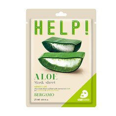 Маска для лица с Алоэ, 25 мл Bergamo Help Sheet Mask