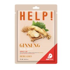 Маска для лица с женьшенем, 25 мл Bergamo Help Sheet Mask