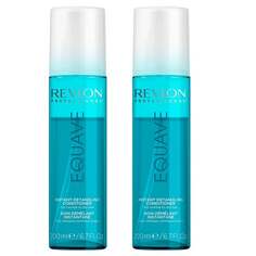 Набор: двухфазный увлажняющий спрей-кондиционер 2x200 мл Revlon Equave Instant Detangling