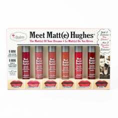 Мини-набор жидких помад №12, 6x1,2 мл The Balm, The Balm Meet Matte Hughes