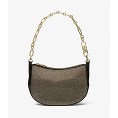 Сумка Michael Michael Kors Kendall Small Embellished Suede Shoulder, черный