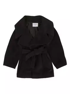 Короткое пальто с высоким воротником Balenciaga, черный