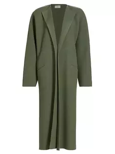 Кашемировое пальто Priske в стиле авто The Row, цвет fern green
