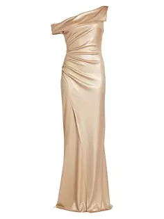 Koppany Великолепное драпированное платье Chiara Boni La Petite Robe, золото